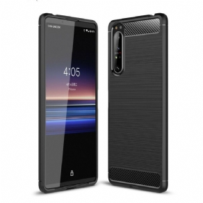 Cover Sony Xperia 1 II Børstet Kulfiber