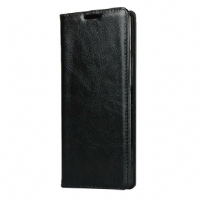 Cover Sony Xperia 1 II Flip Cover Ægte Rent Læder