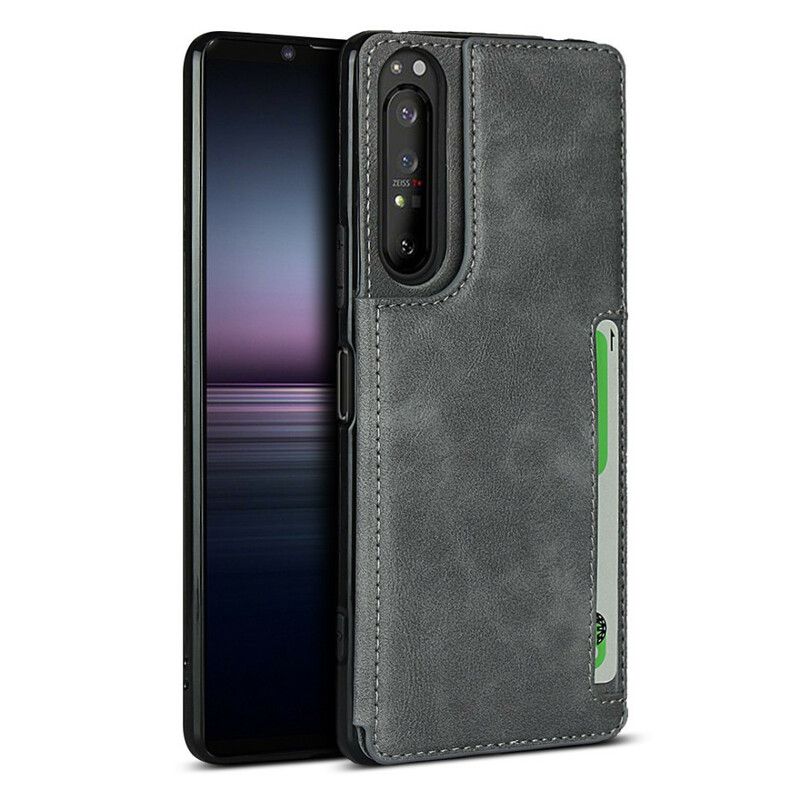 Mobilcover Sony Xperia 1 II Kortholder Og Snor