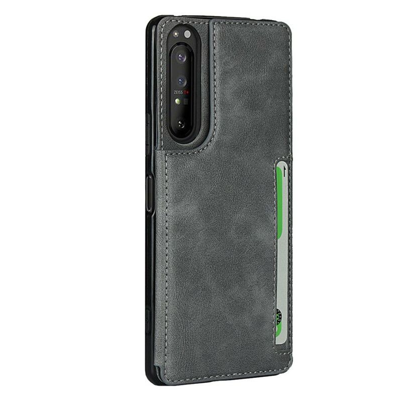 Mobilcover Sony Xperia 1 II Kortholder Og Snor