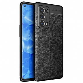 Cover Oppo Reno 6 Pro 5G Litchi Dobbelt Line Læder