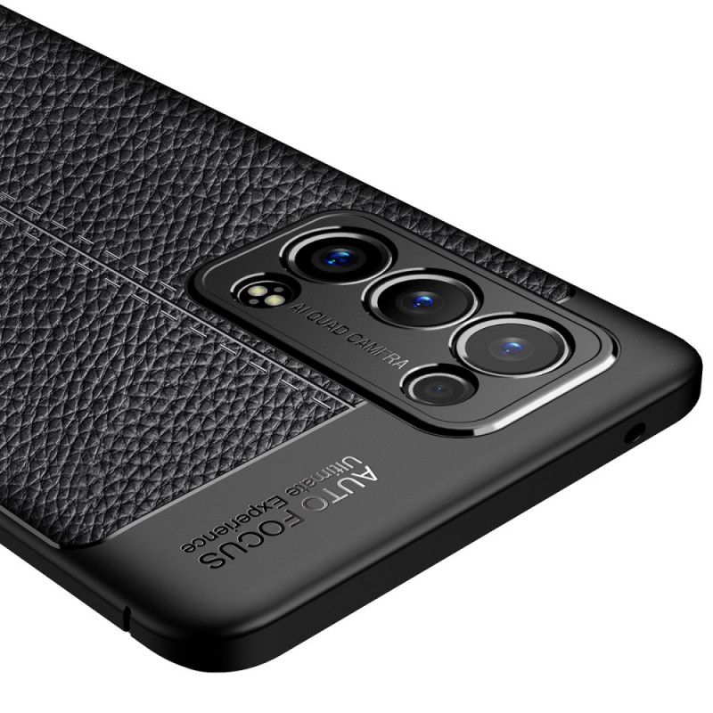 Cover Oppo Reno 6 Pro 5G Litchi Dobbelt Line Læder