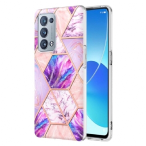 Cover Oppo Reno 6 Pro 5G Marmor Geometrisk Mønster