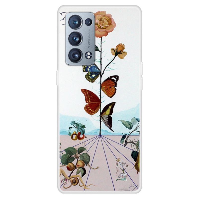 Cover Oppo Reno 6 Pro 5G Natursommerfugle