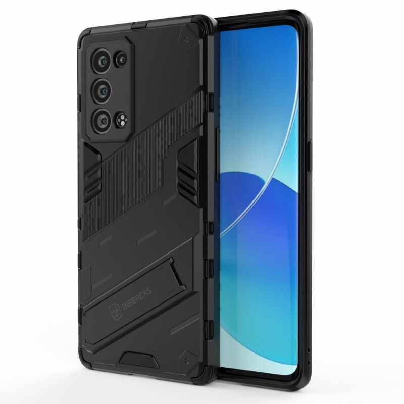 Cover Oppo Reno 6 Pro 5G Ultra Resistent Med Aftagelig Støtte