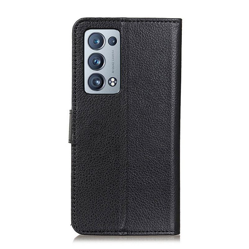 Flip Cover Oppo Reno 6 Pro 5G Faux Læder Litchi