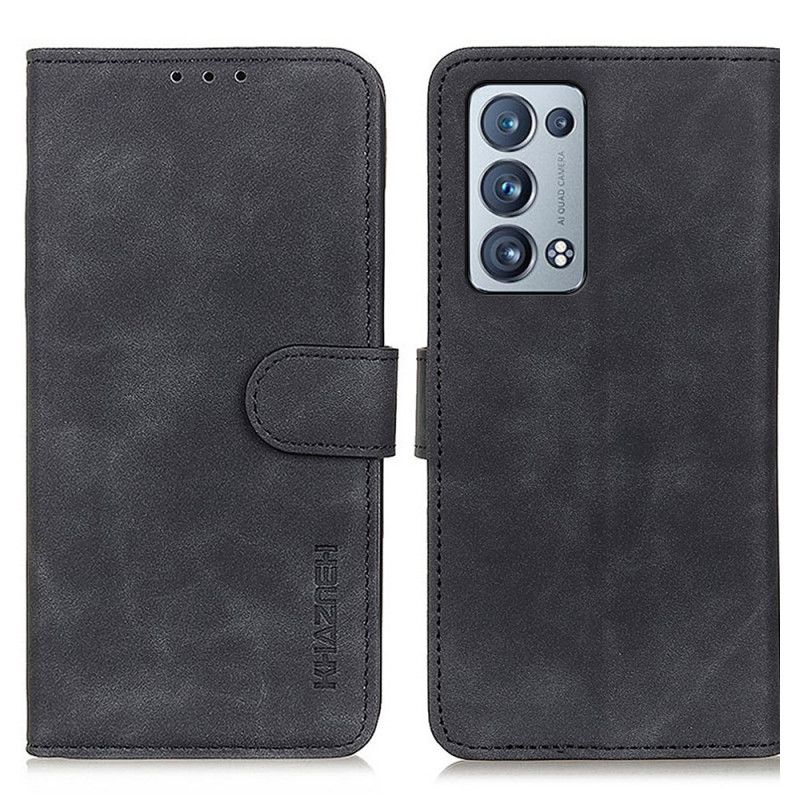 Flip Cover Oppo Reno 6 Pro 5G Khazneh Vintage Kunstlæder