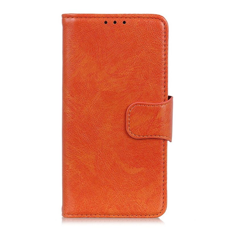 Flip Cover Oppo Reno 6 Pro 5G Orange Split Nappa Læder