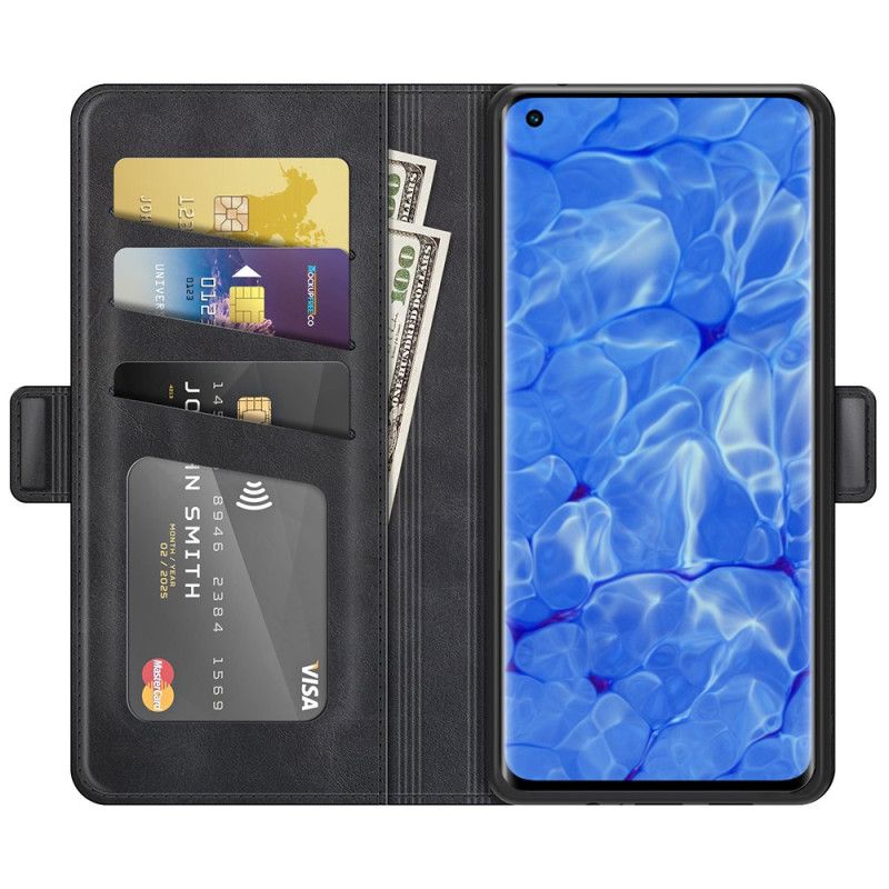 Flip Cover Oppo Reno 6 Pro 5G Skin-touch Blød Dobbeltlås