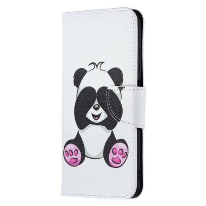 Flip Cover Xiaomi Redmi Note 10 5G Panda Sjov