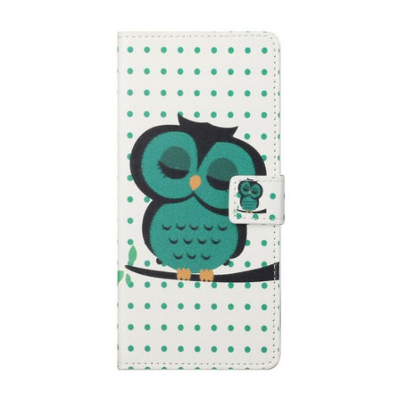 Flip Cover Xiaomi Redmi Note 10 5G Sovende Ugle