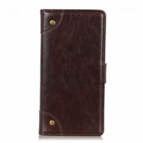 Flip Cover Xiaomi Redmi Note 10 5G Style Nappa Læder Vintage Nitter