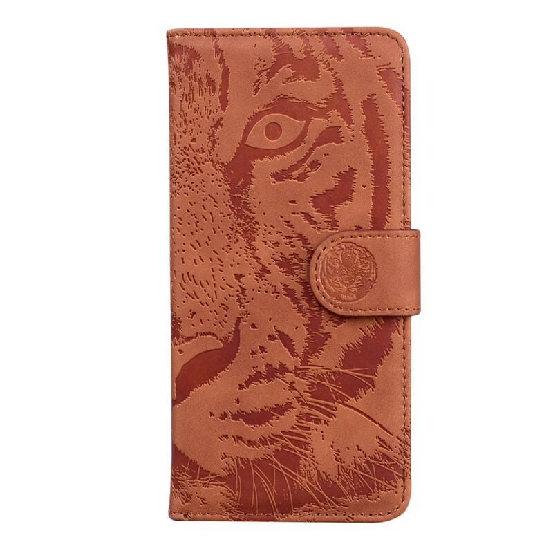 Flip Cover Xiaomi Redmi Note 10 5G Tiger Ansigtsprint