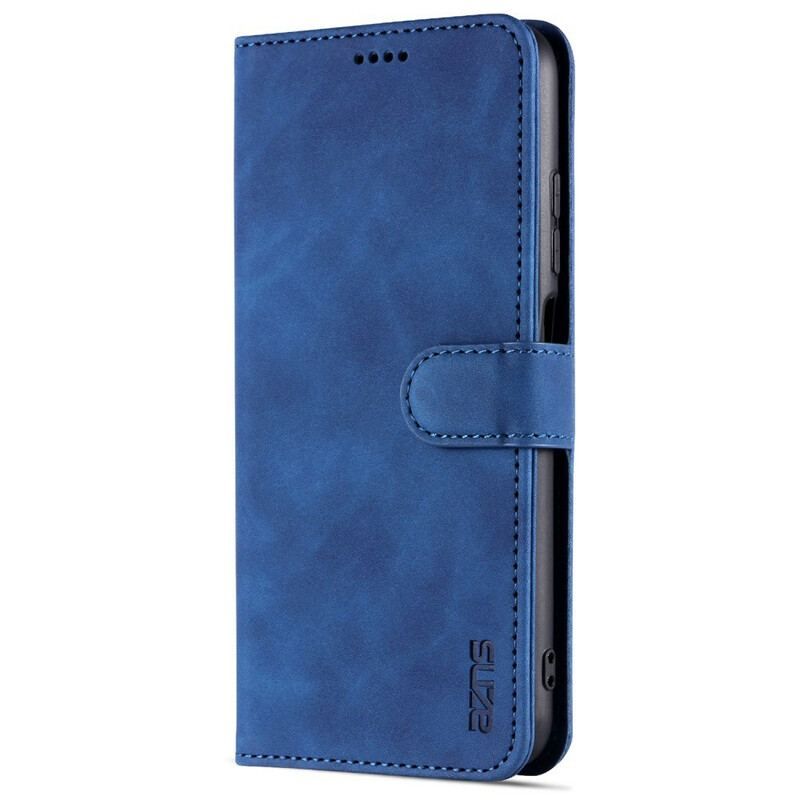 Læder Cover Xiaomi Redmi Note 10 5G Azns Lædereffekt