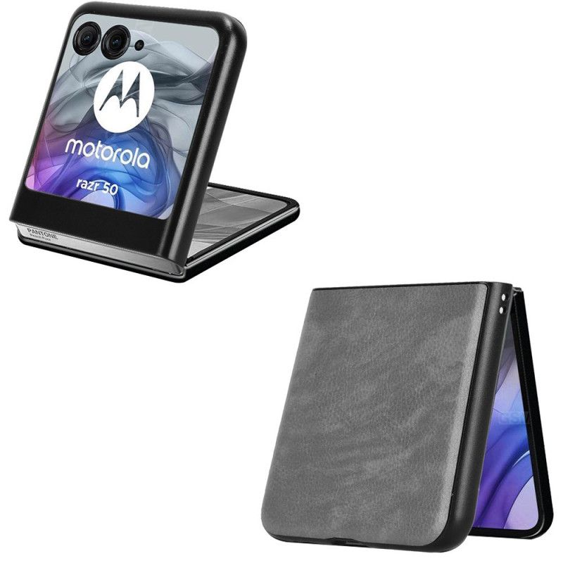 Cover Motorola Razr 50 Lædereffekt