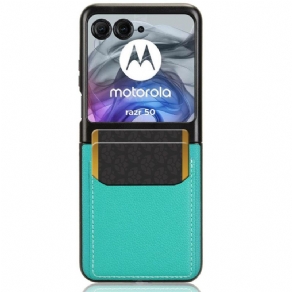 Cover Motorola Razr 50 Telefon Etui Dobbelt Kortholder