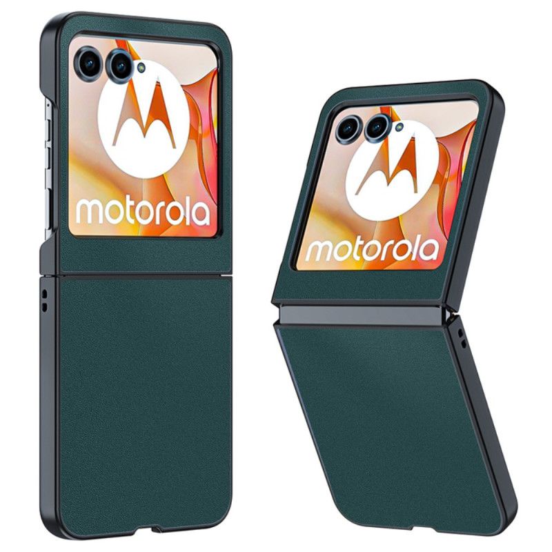 Cover Til Motorola Razr 50 Ultratynd Lædereffekt