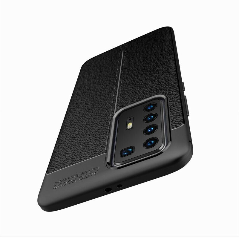 Cover Huawei P40 Pro Dobbelt Linje Litchi Lædereffekt