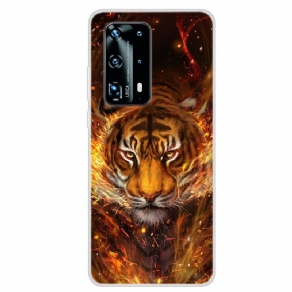 Cover Huawei P40 Pro Fire Tiger