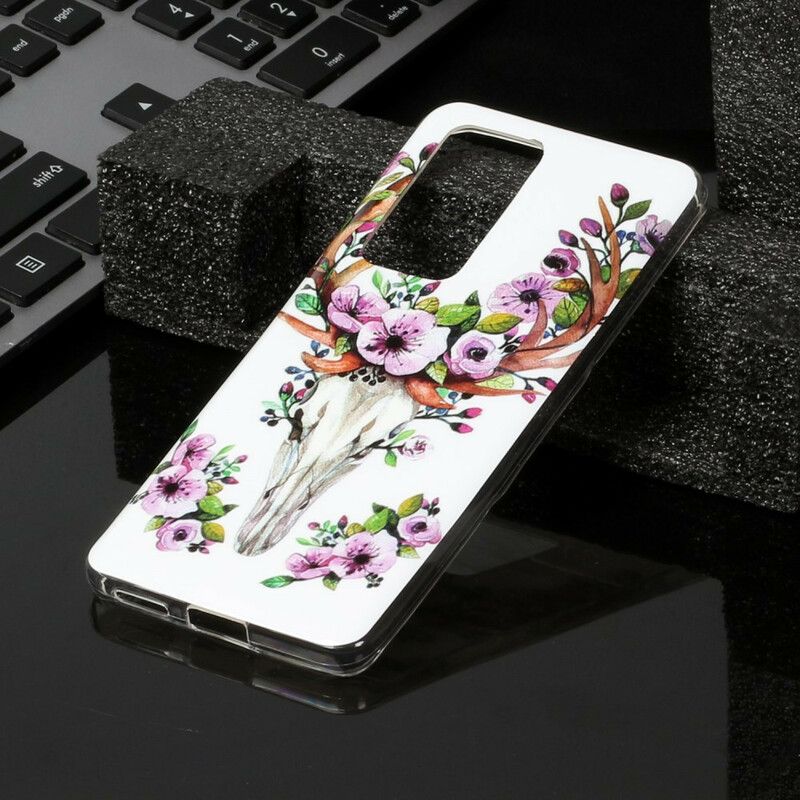 Cover Huawei P40 Pro Fluorescerende Flower Elk