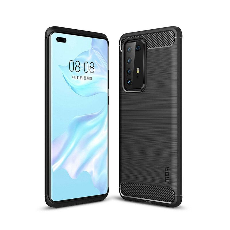 Cover Huawei P40 Pro Mofi Børstet Kulfiber