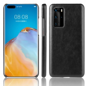 Cover Huawei P40 Pro Performance Litchi-lædereffekt