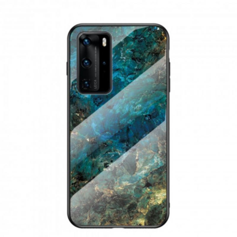 Cover Huawei P40 Pro Premium Farver Hærdet Glas