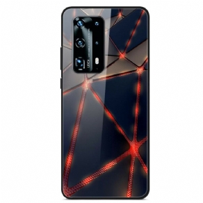 Cover Huawei P40 Pro Rød Rayon Hærdet Glas