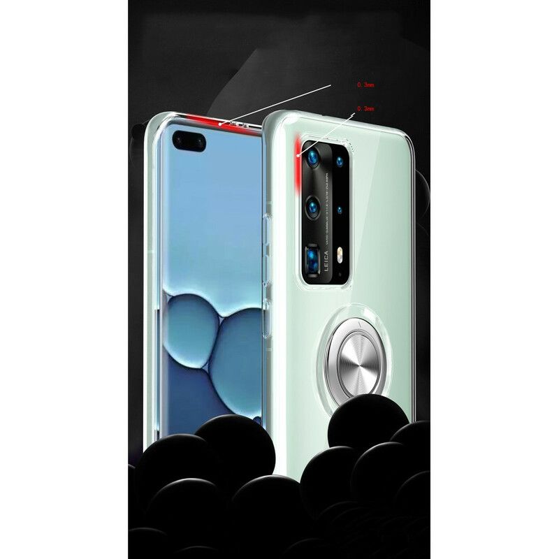 Cover Huawei P40 Pro Silicone Roterende Ring Metal