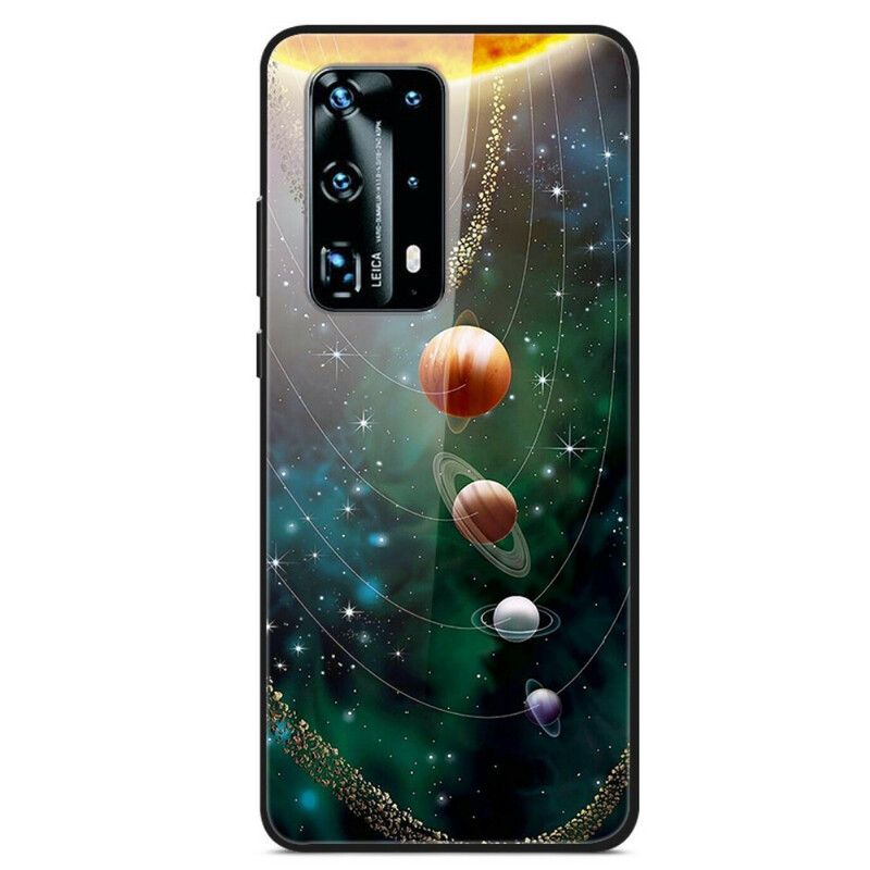 Cover Huawei P40 Pro Solar System Planet Hærdet Glas