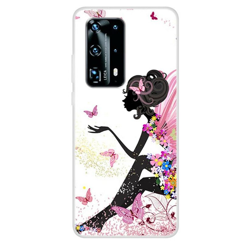 Cover Huawei P40 Pro Sommerfugledame