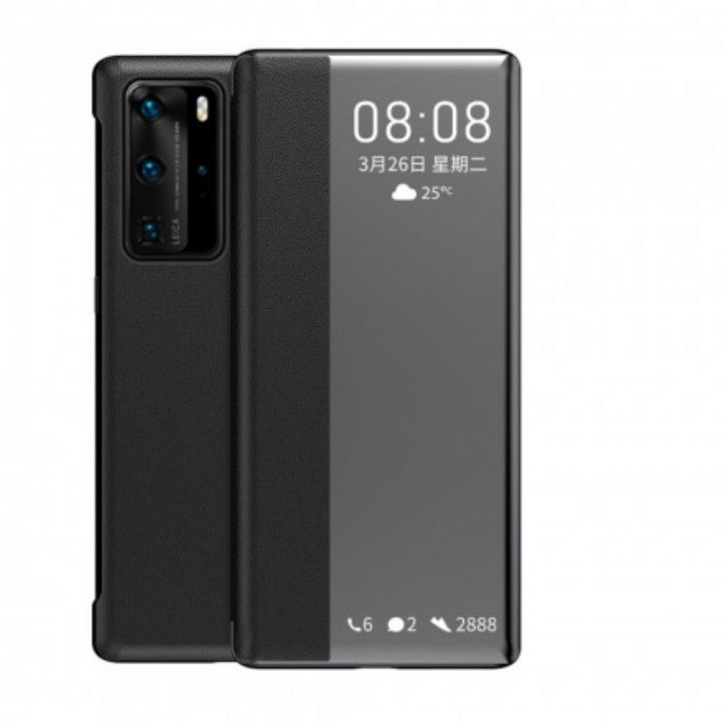 Cover Huawei P40 Pro Tekstureret Kunstlæder