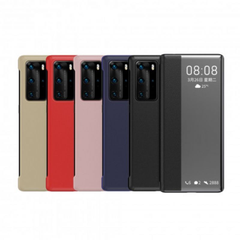 Cover Huawei P40 Pro Tekstureret Kunstlæder