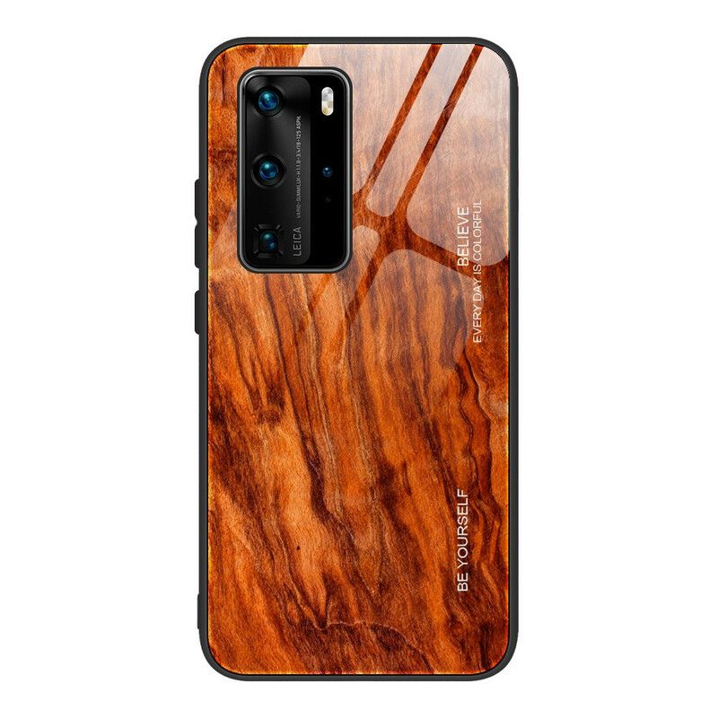 Cover Huawei P40 Pro Trædesign Hærdet Glas