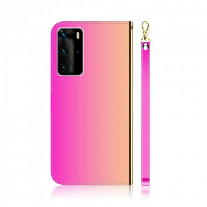 Læder Cover Huawei P40 Pro Faux Læder Spejlcover