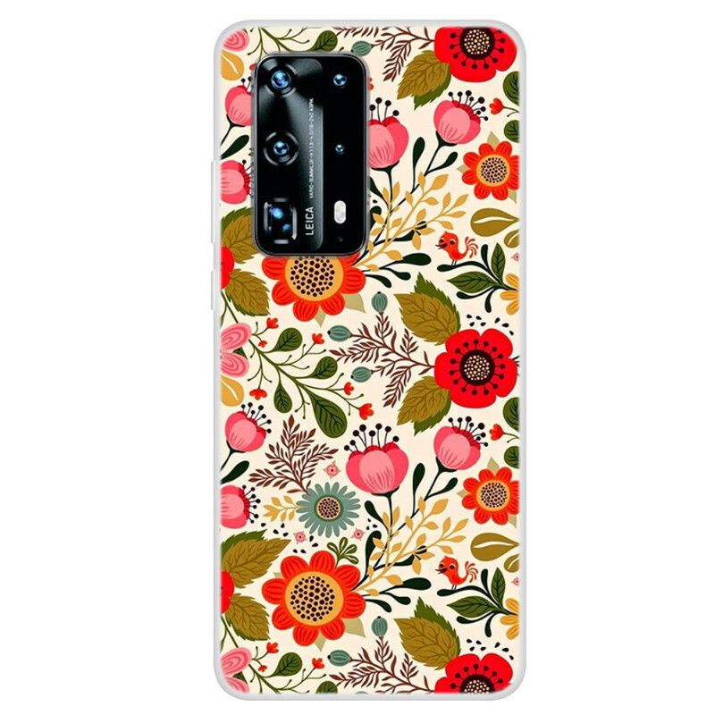 Mobilcover Huawei P40 Pro Blomstertapet