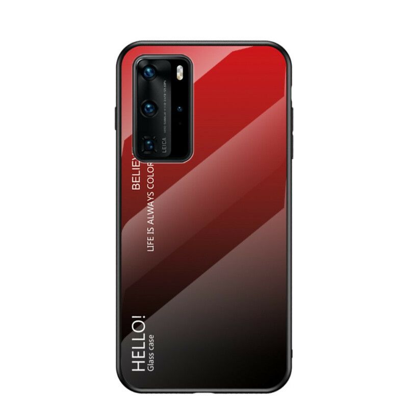 Mobilcover Huawei P40 Pro Hej Hærdet Glas