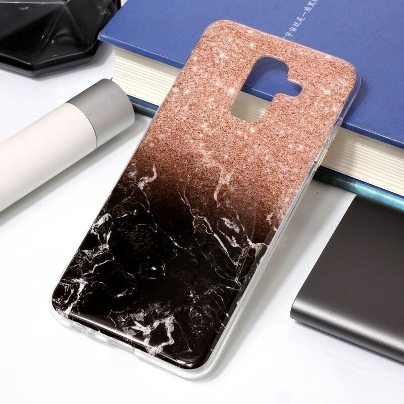 Cover Samsung Galaxy A6 Plus Glitrer Marmor