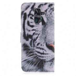 Flip Cover Samsung Galaxy A6 Plus Tigeransigt