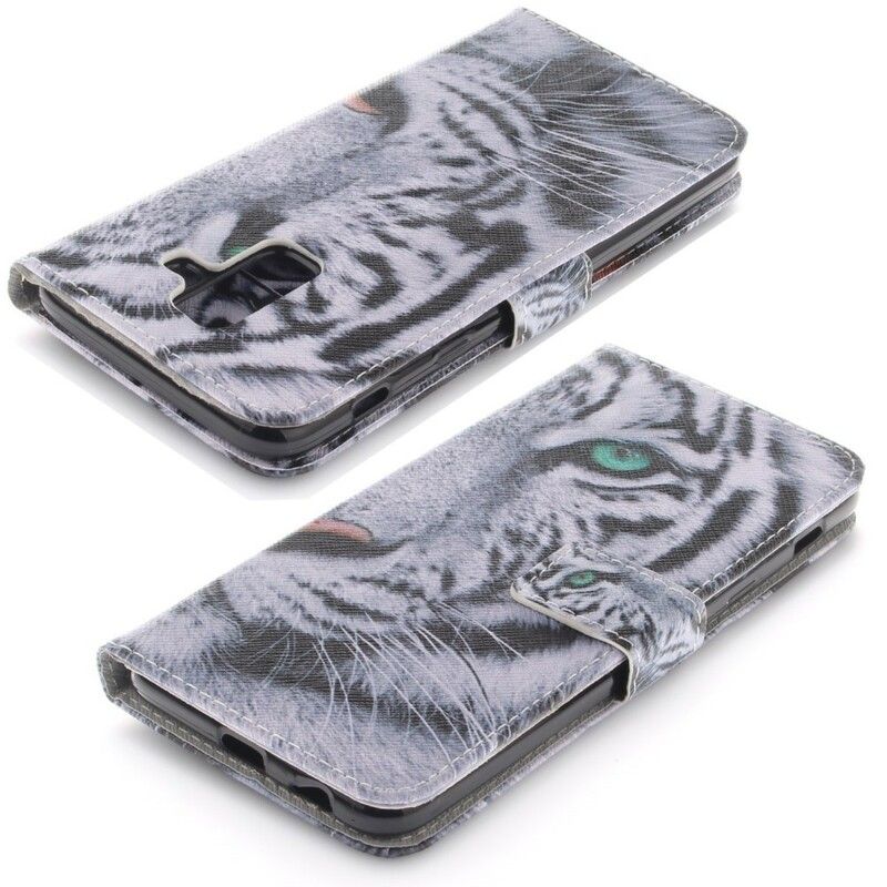 Flip Cover Samsung Galaxy A6 Plus Tigeransigt