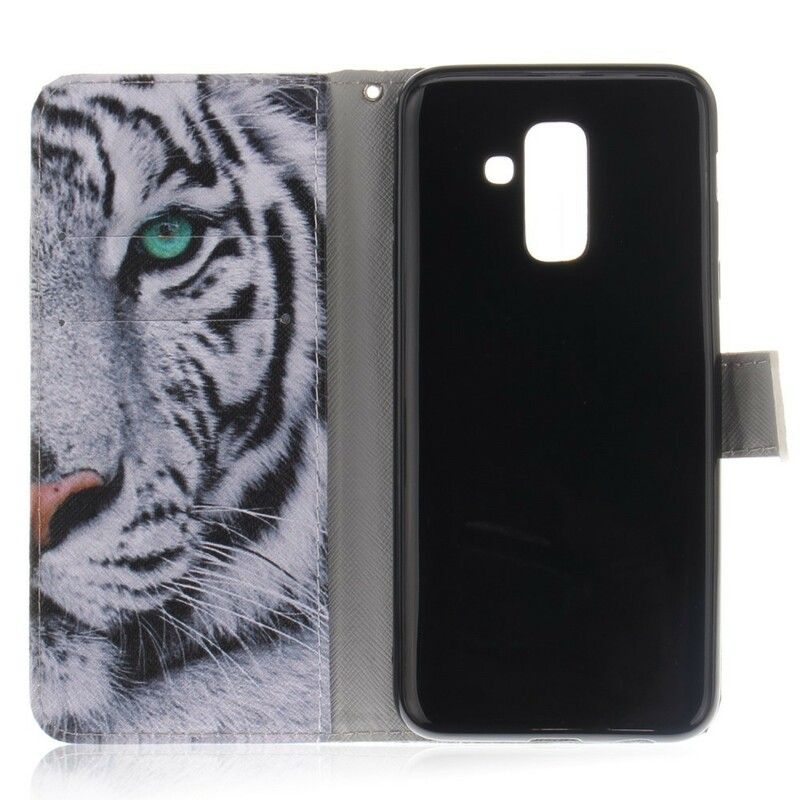 Flip Cover Samsung Galaxy A6 Plus Tigeransigt