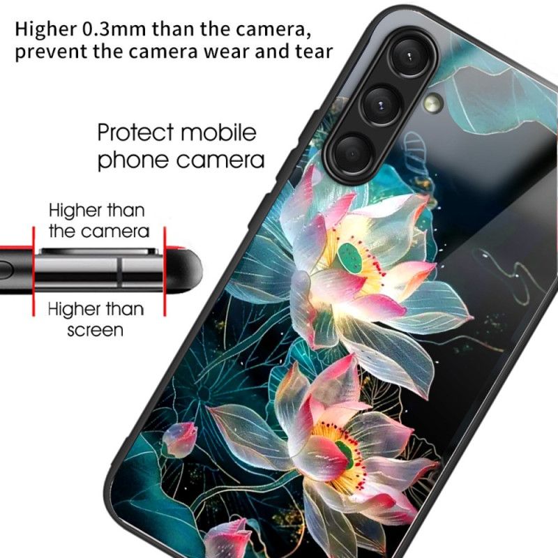 Cover Samsung Galaxy A16 5g Blomster Af Hærdet Glas