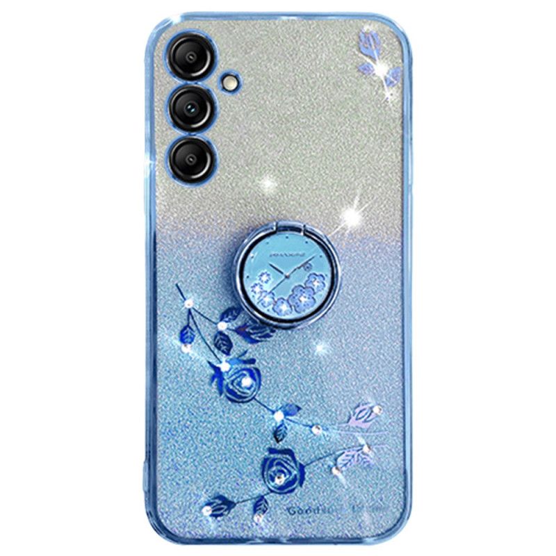 Cover Samsung Galaxy A16 5g Blomster- Og Rhinstenstøttering Kadem