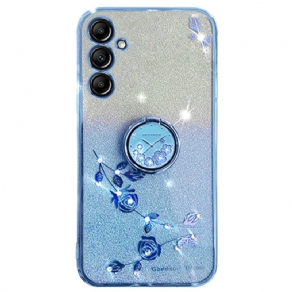 Cover Samsung Galaxy A16 5g Blomster- Og Rhinstenstøttering Kadem