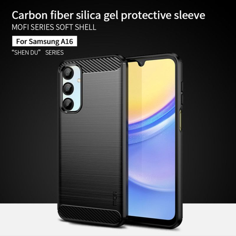 Cover Samsung Galaxy A16 5g Mofi Børstet Kulfiber