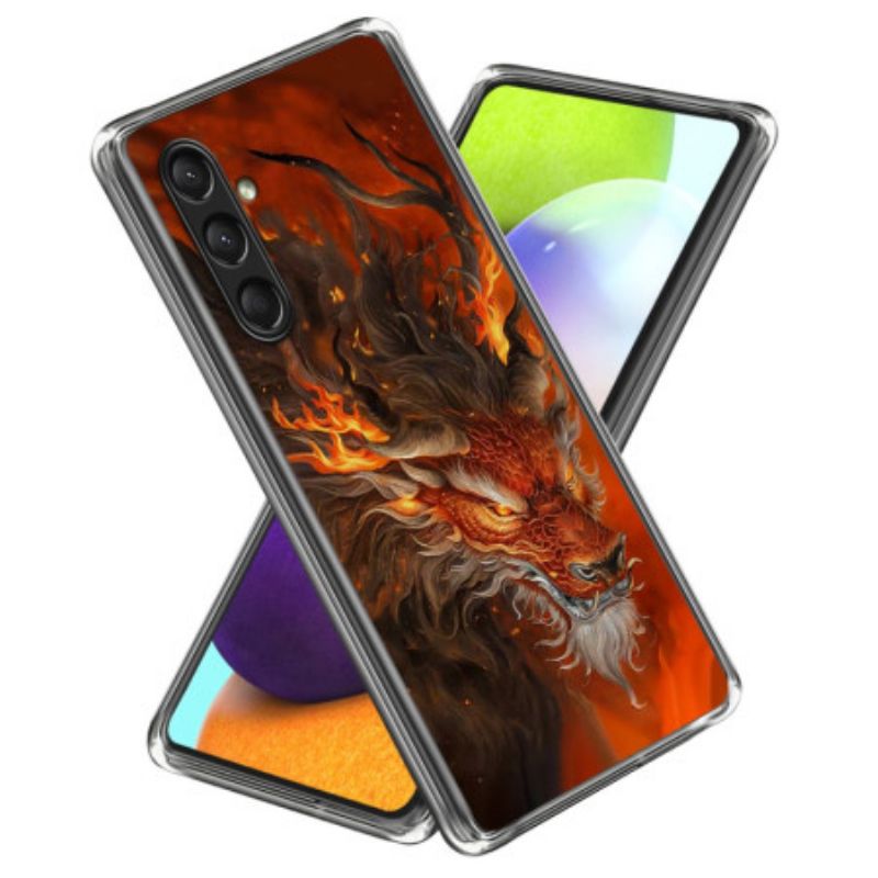 Cover Samsung Galaxy A16 5g Telefon Etui Fire Tiger Silikone