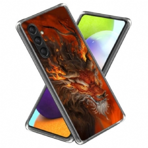 Cover Samsung Galaxy A16 5g Telefon Etui Fire Tiger Silikone