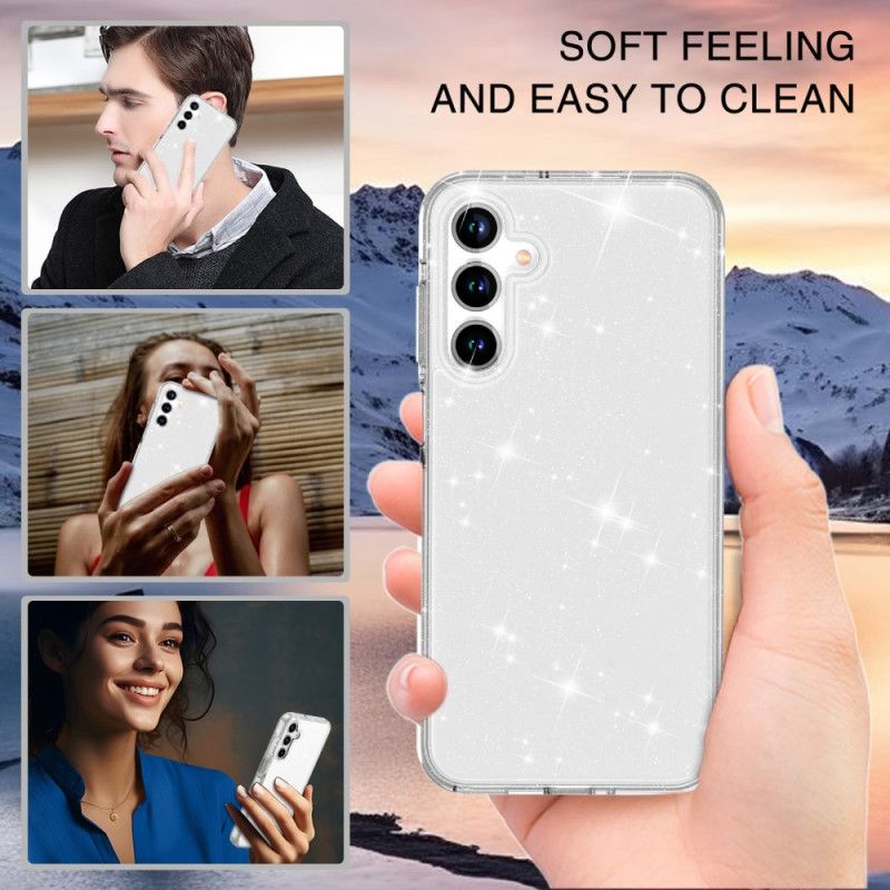 Cover Samsung Galaxy A16 5g Telefon Etui Glitrende Gennemsigtig