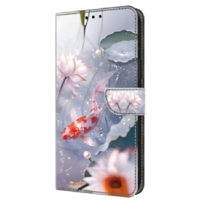 Flip Cover Samsung Galaxy A16 5g Blomster Og Fisk