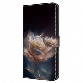 Flip Cover Samsung Galaxy A16 5g Pæonmønster